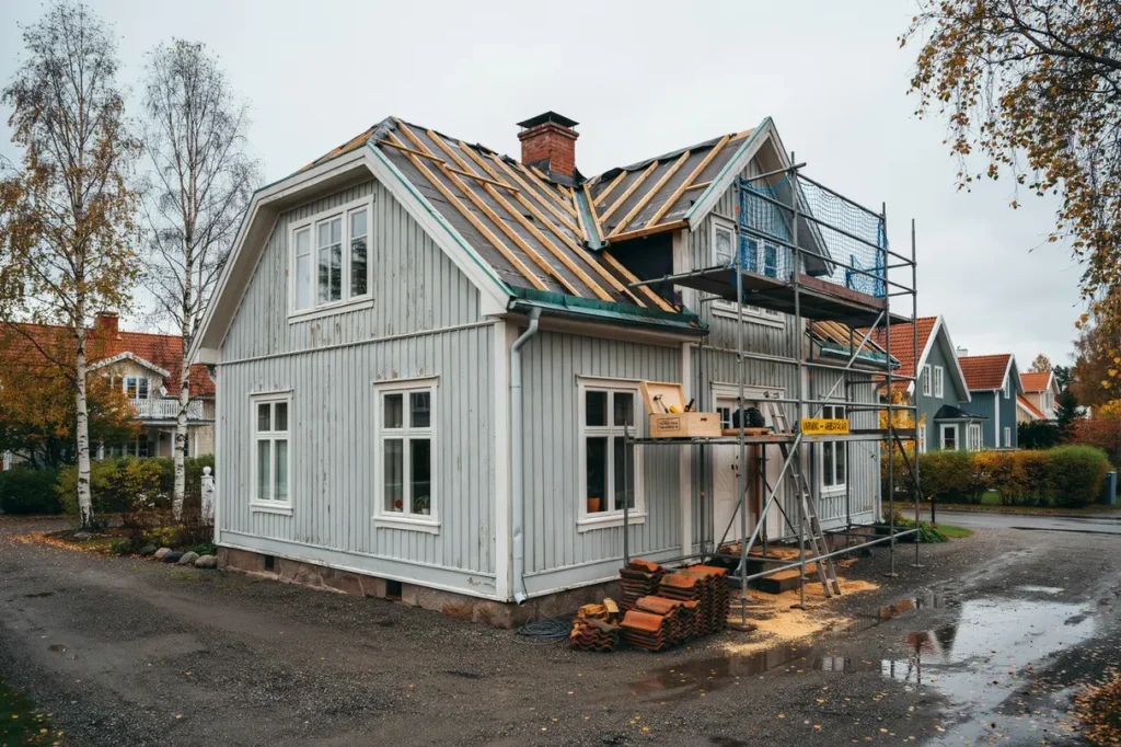 h ja taket p huset s fungerar taklyft och takp byggnad fr n id till f rdigt resultat
